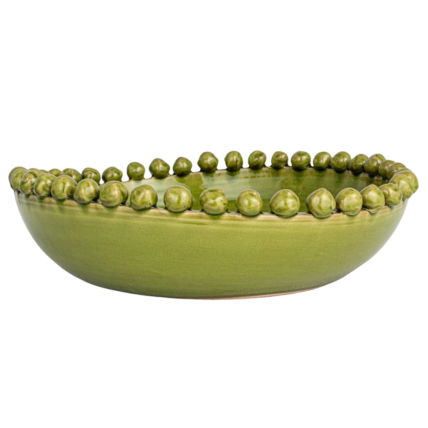 Green Hobnail Bowl