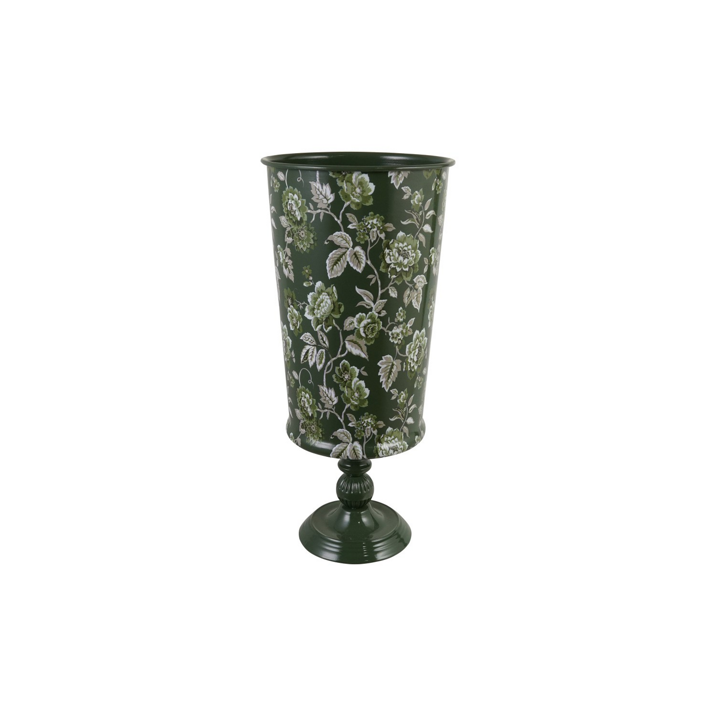 Metal Footed Floral Vase