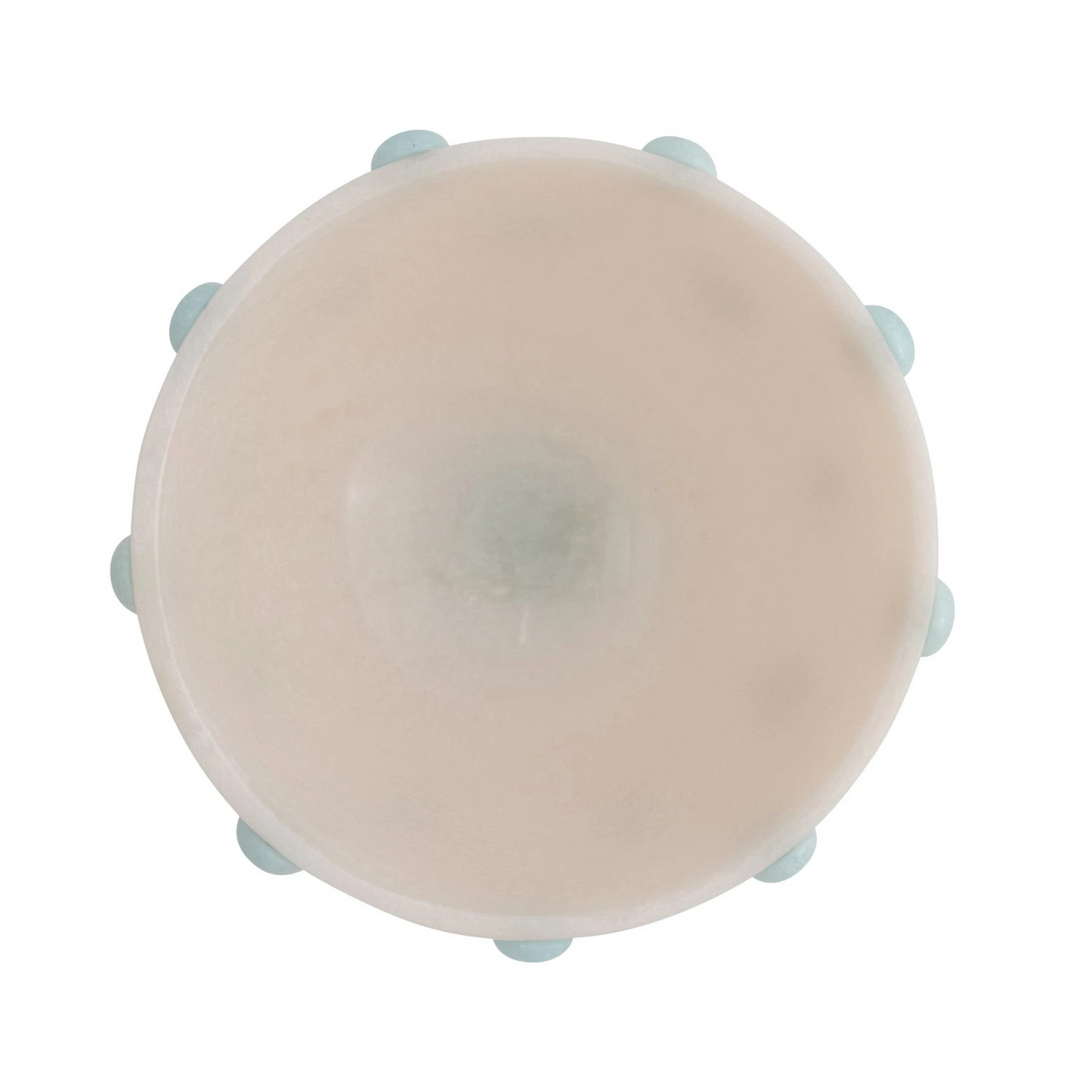 Marbled Resin Hobnail Footed Bowl