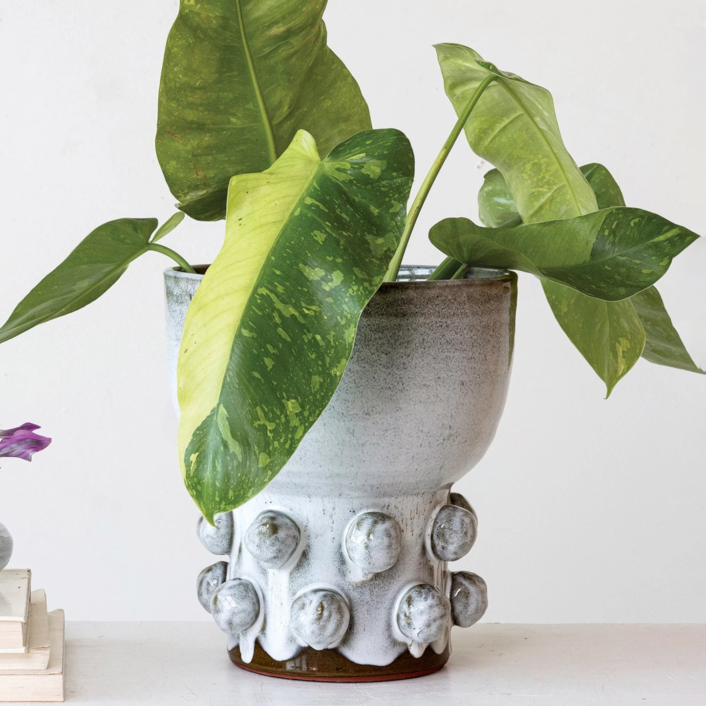 Tall Hobnail Planter