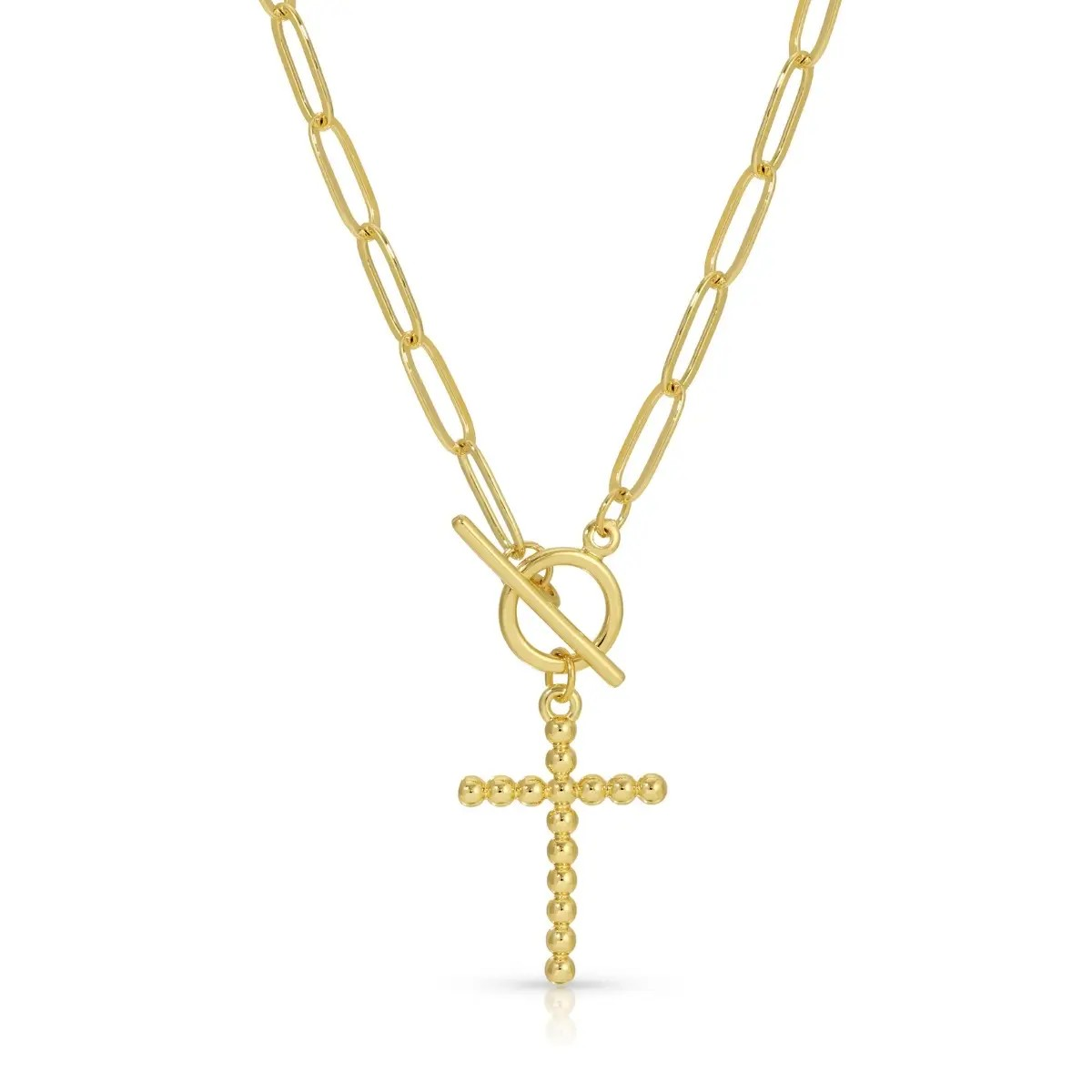 Cross Toggle Necklace