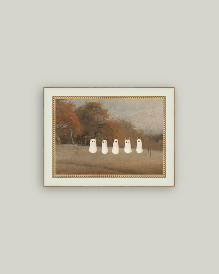 Haunted Laundry Framed Print