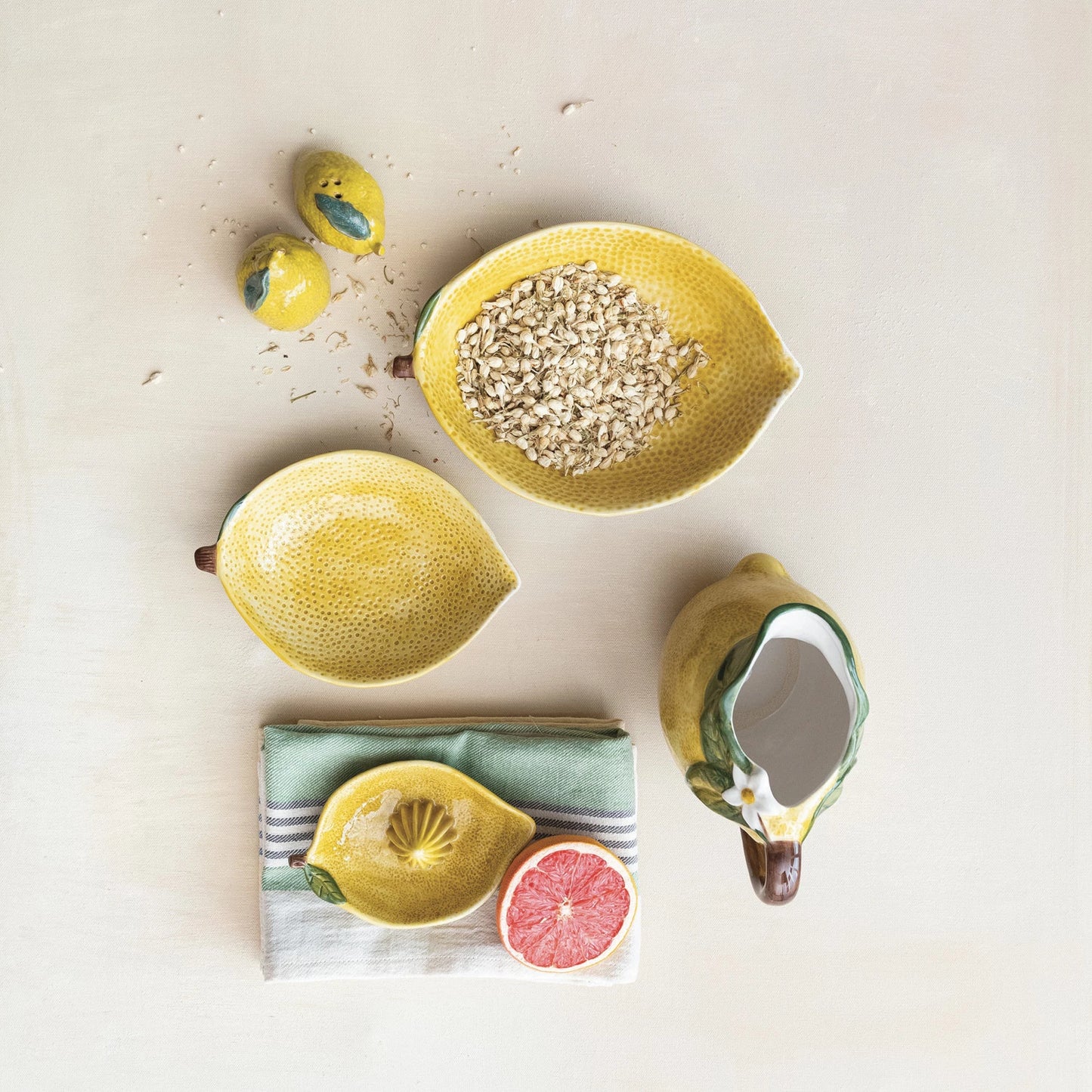 Lemon Salt & Pepper Shakers