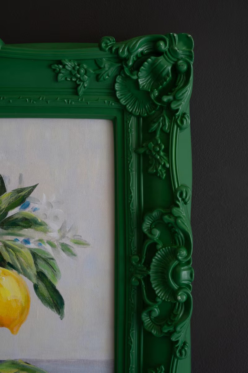 Green Framed Lemon Portrait