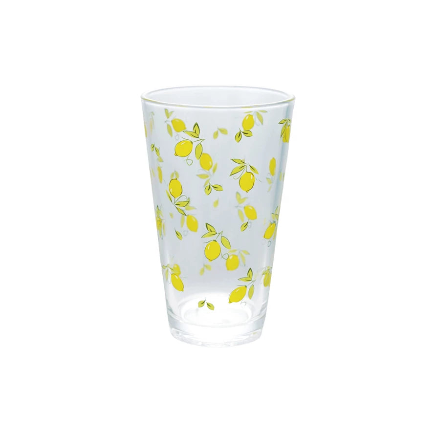 Hand-painted Lemon Glasses