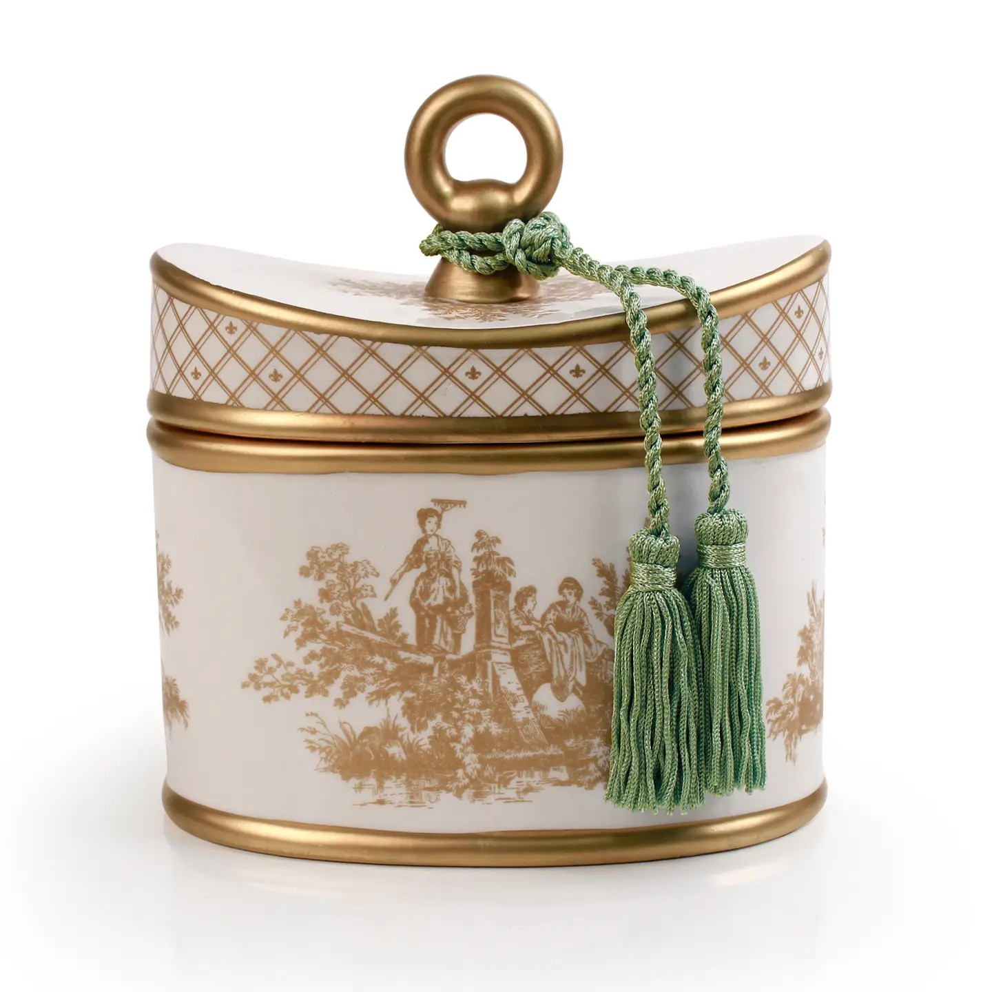 Malaysian Bamboo Candle Toile Container