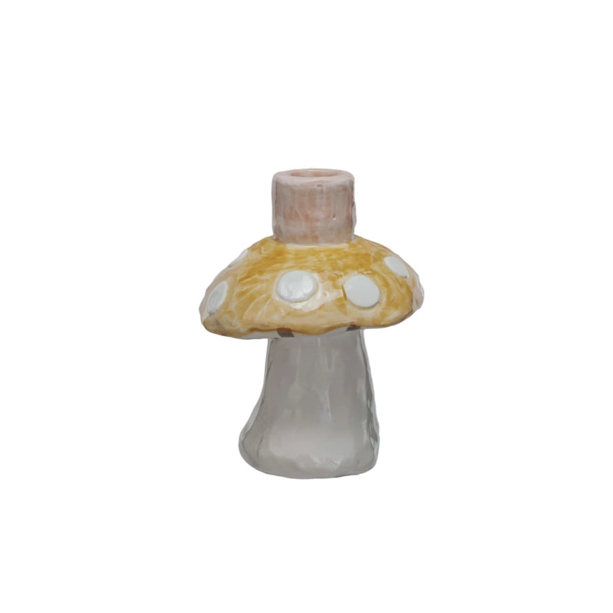 Eclectic Stoneware Taper Holders
