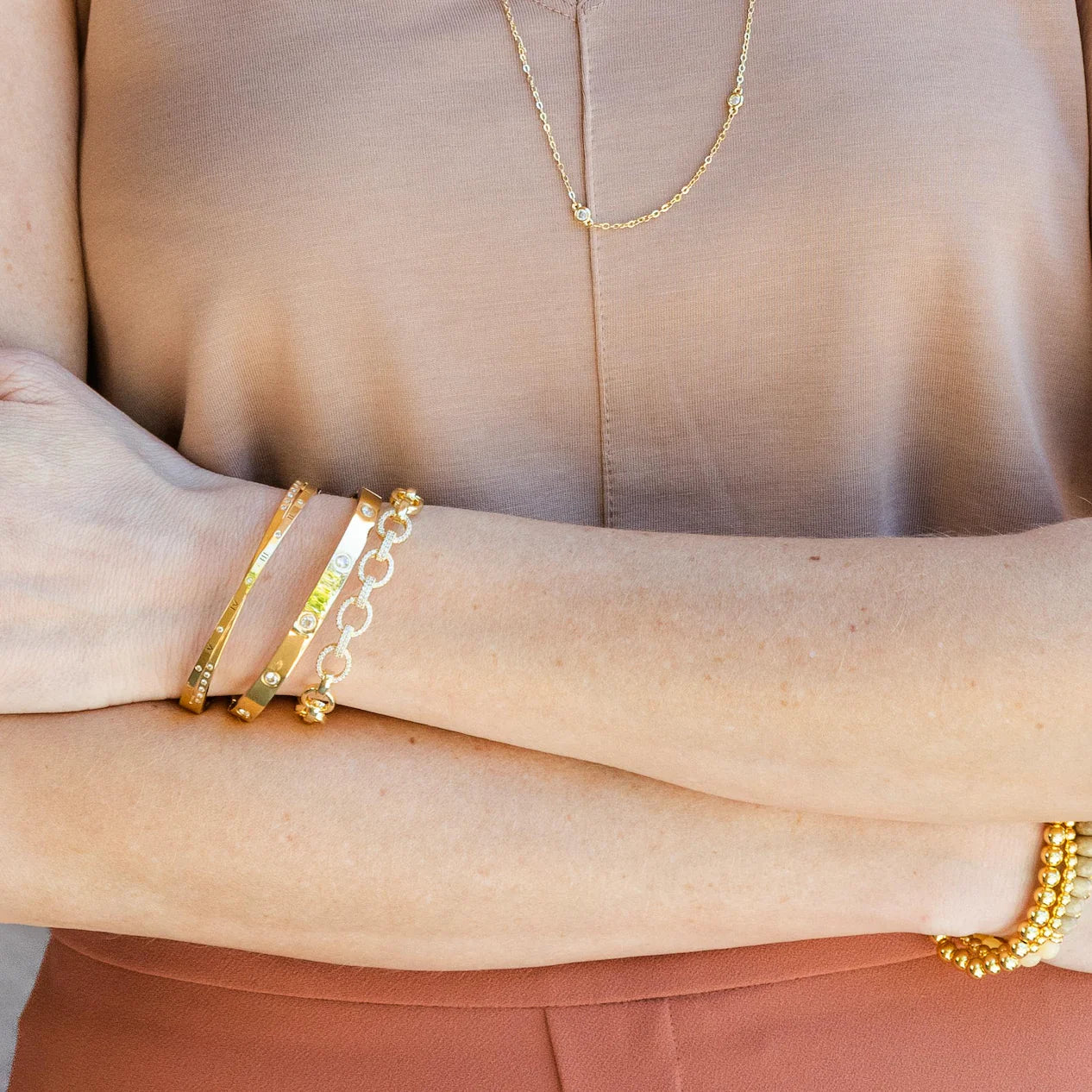 Pave' Link Cuff