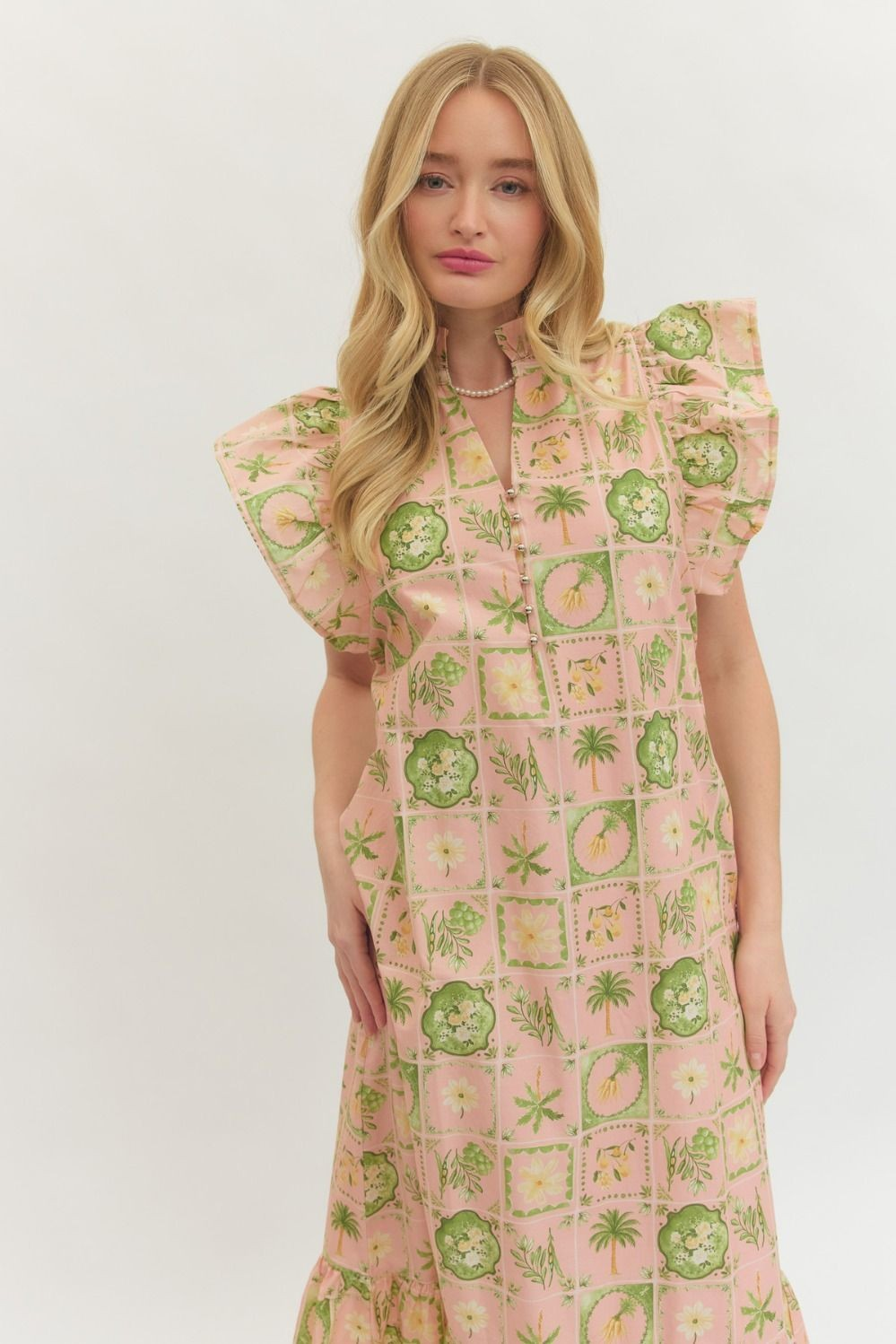 Spring Palms Dress