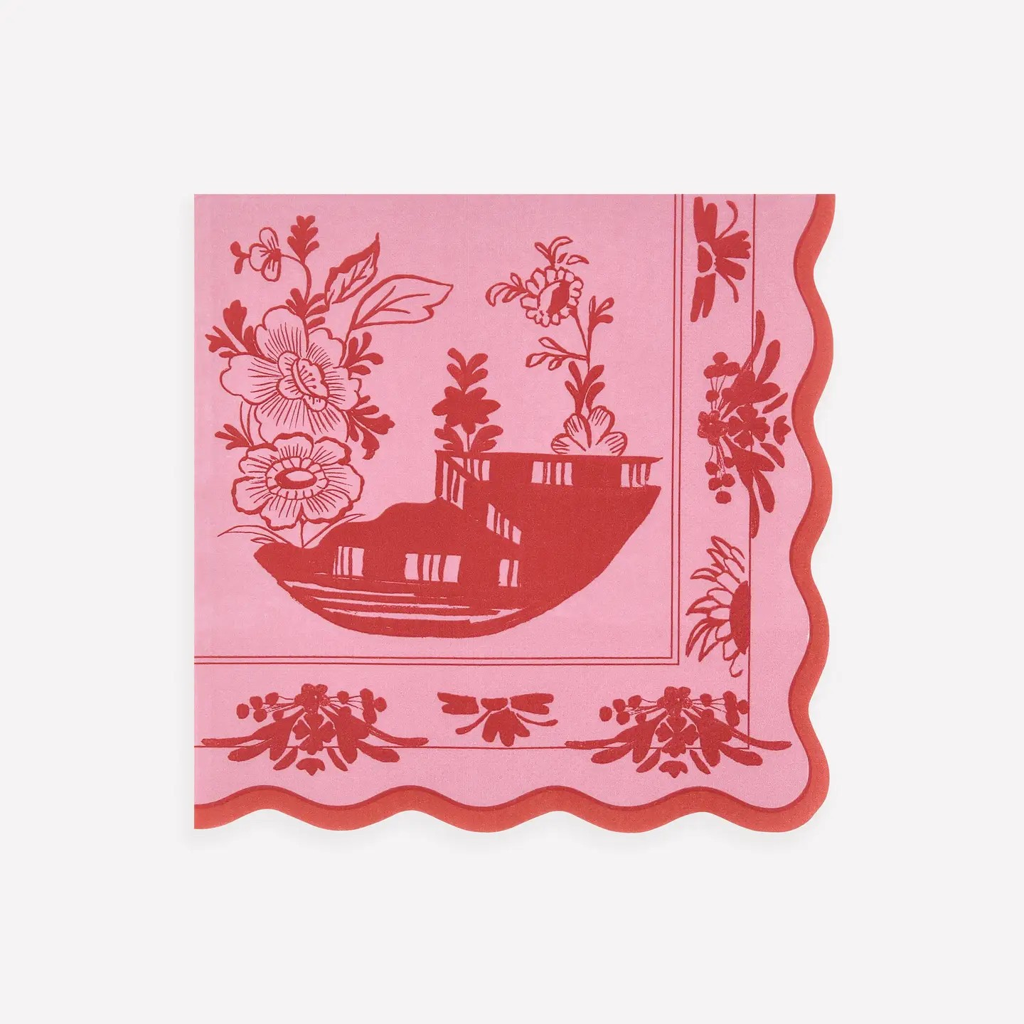 Pink Vintage Botanical Napkins