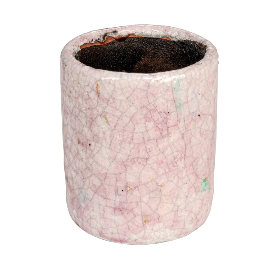 Blush Crackled Planter