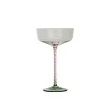 Pink Stemmed Champagne Coupe