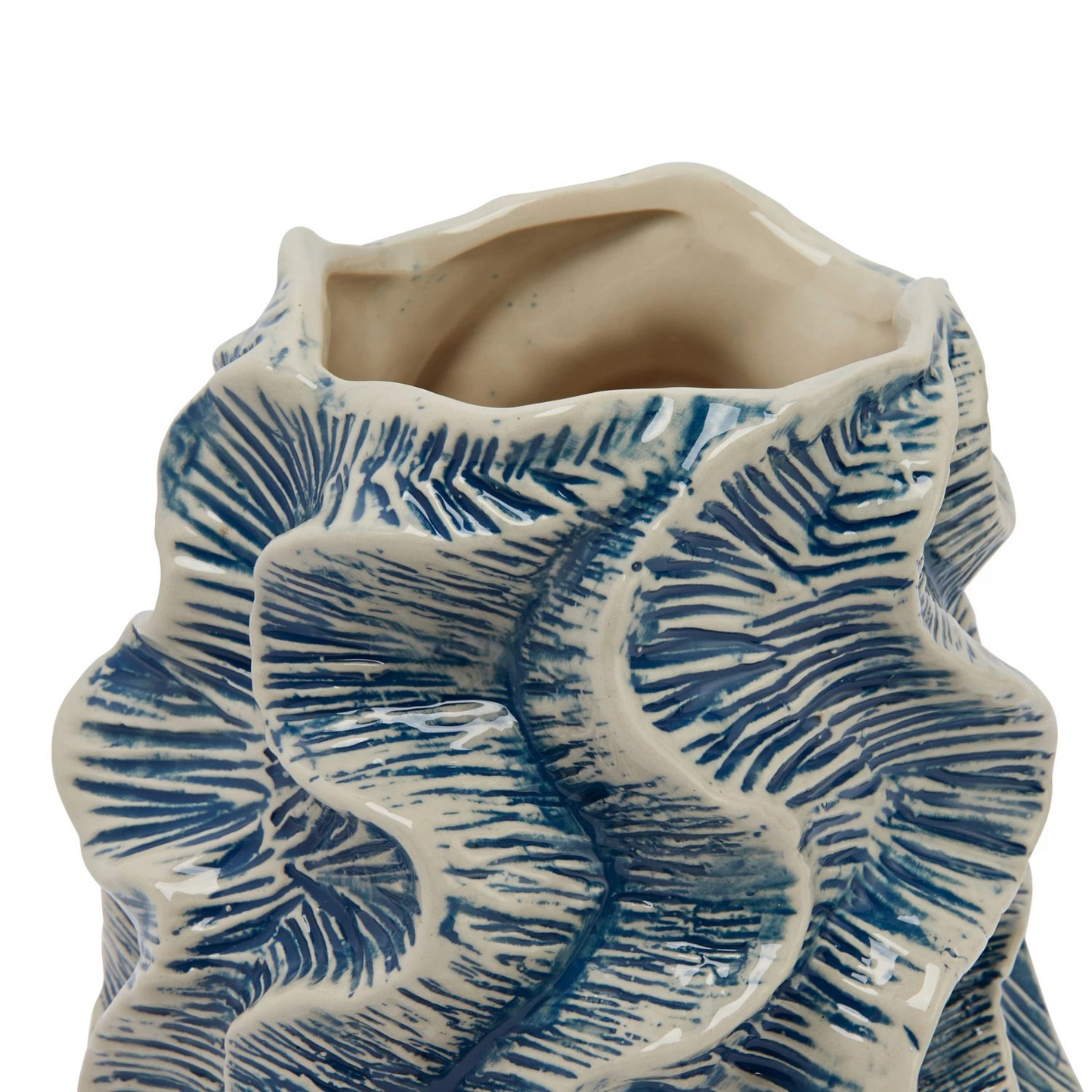 Short Organic Wavy Planter