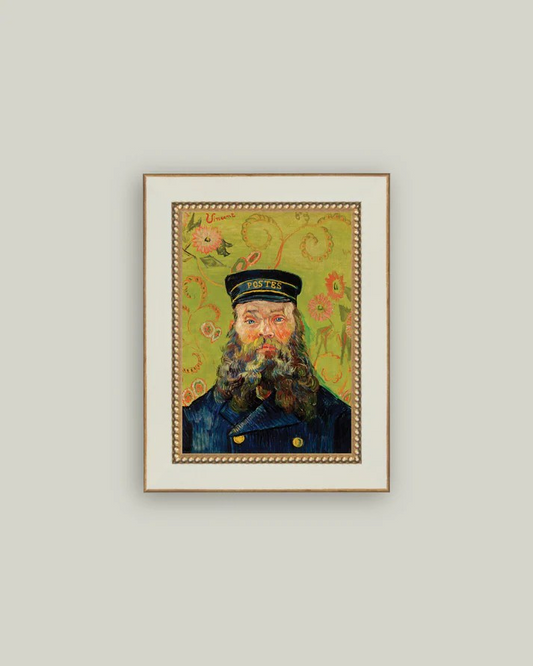 Green Postman Portait Framed Art