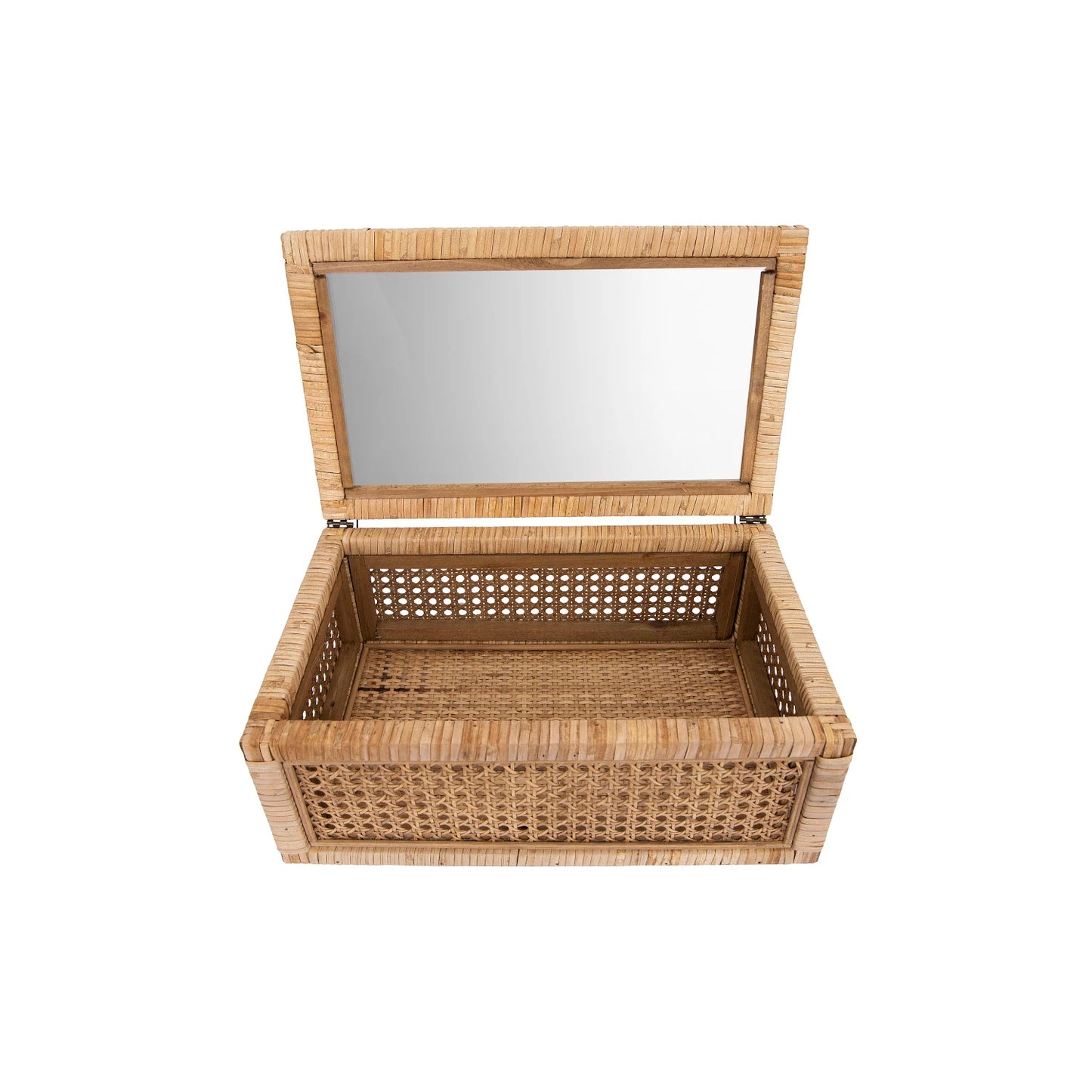 Rattan Glass Box