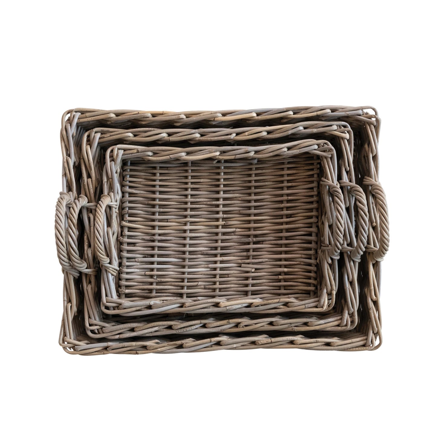 Woven Rattan Trays