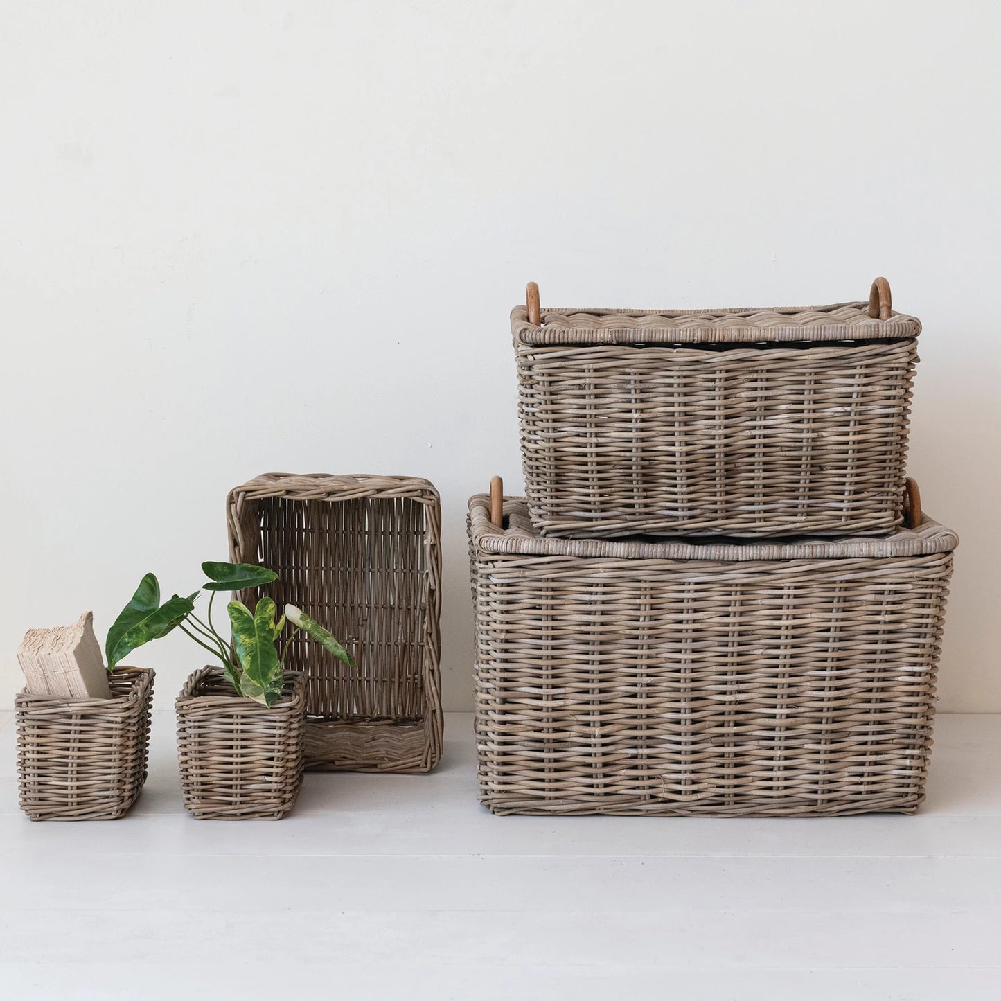 Hand-woven Rattan Trunks