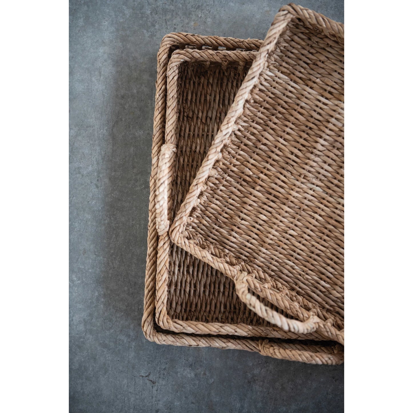 Square Hand-woven Trays