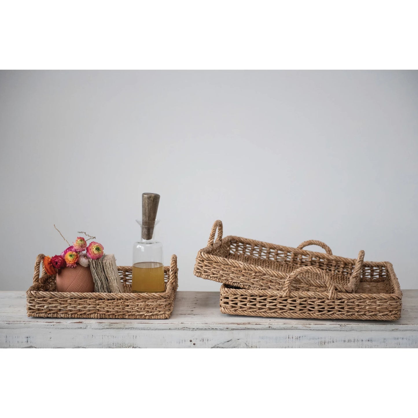 Square Hand-woven Trays