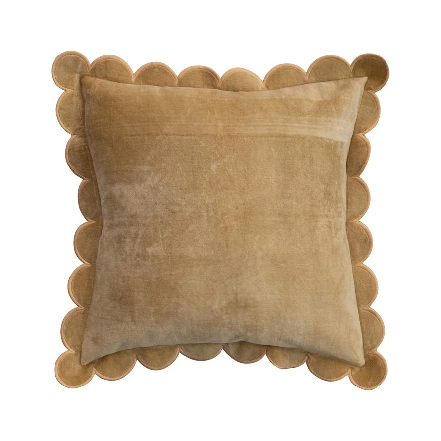 Butterscotch Scallop Pillow