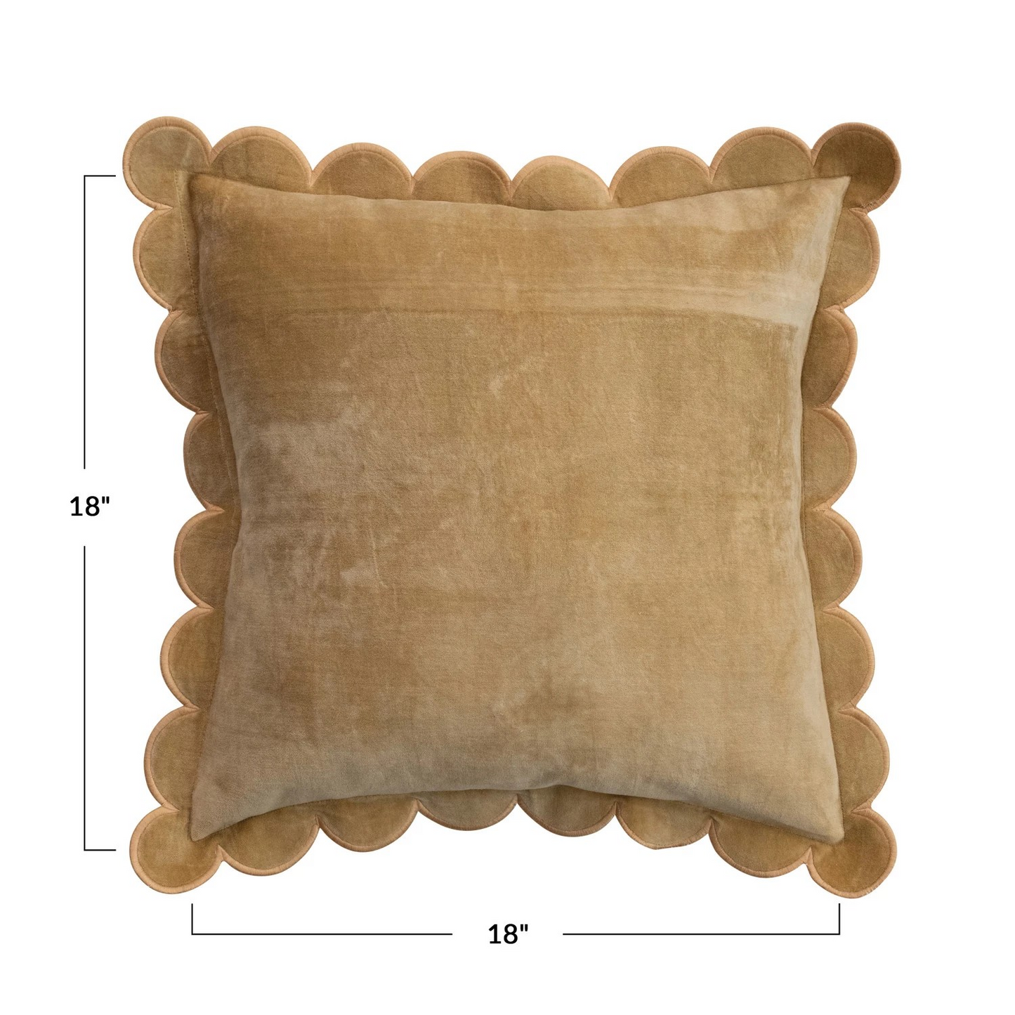 Butterscotch Scallop Pillow