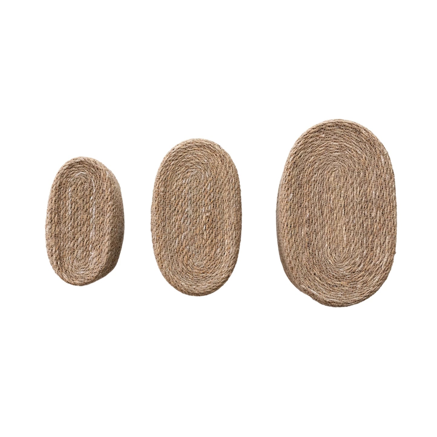 Seagrass Basket w/ Lid set/3