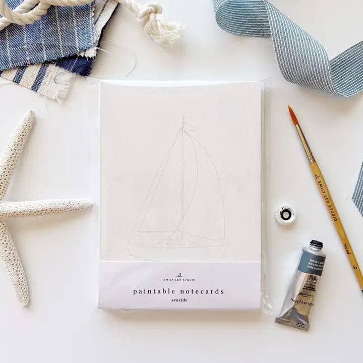 Paintable Seaside Notecards