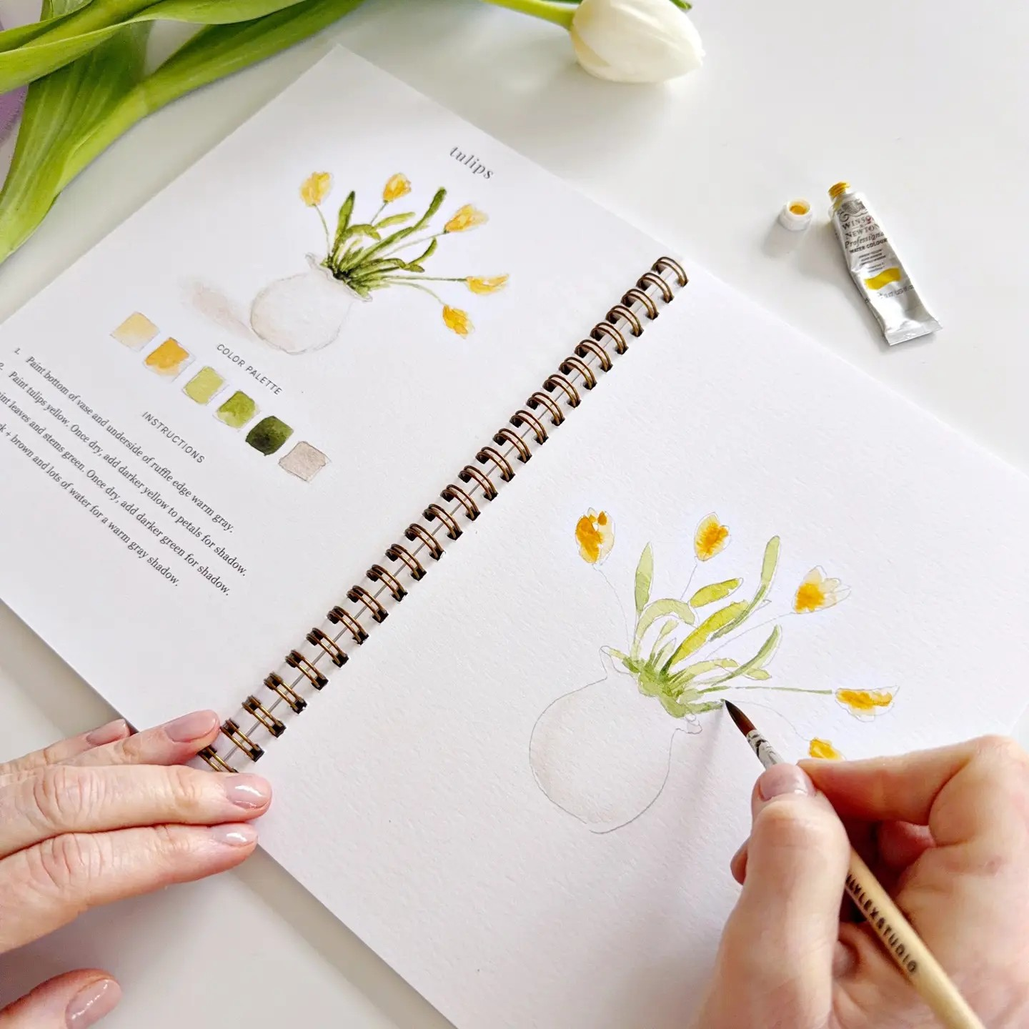Spring Watercolor Workbook