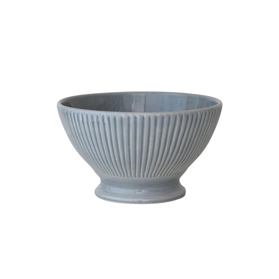 Stoneware Fluted Bowl
