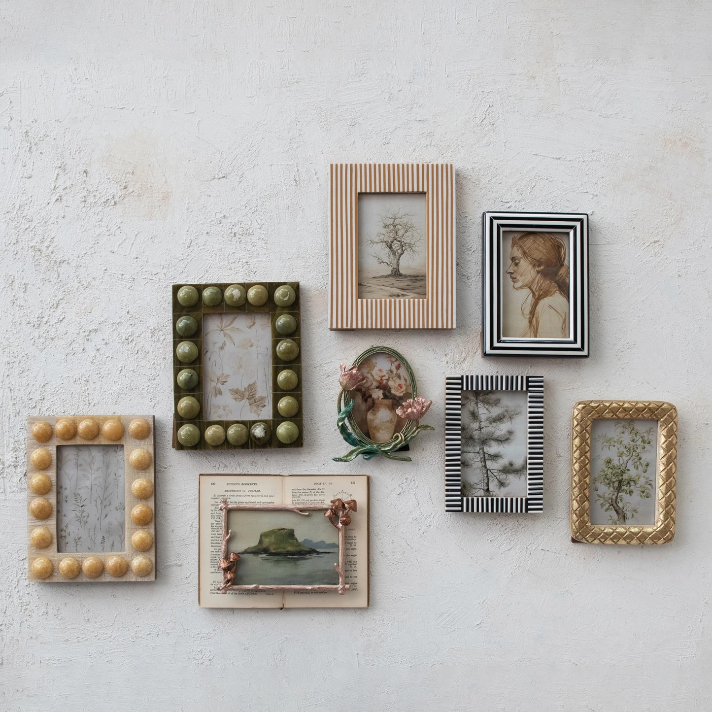 Black and White Stripe Picture Frames