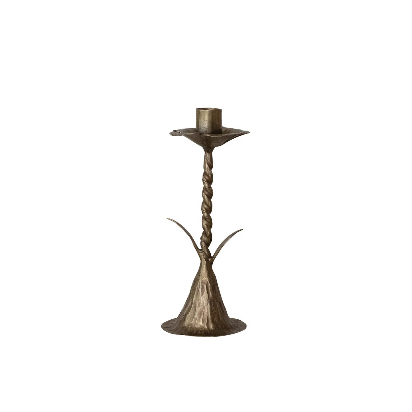 Floral Stem Candlestick Holder