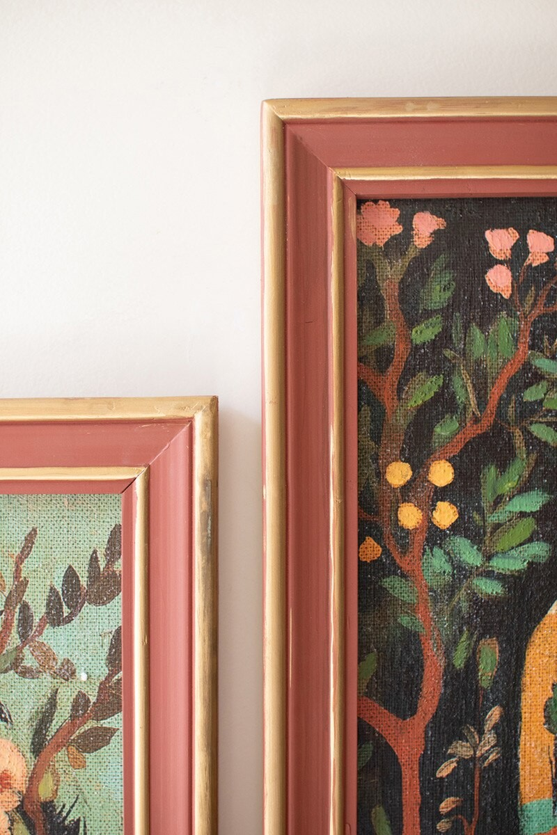 Framed Floral Jar