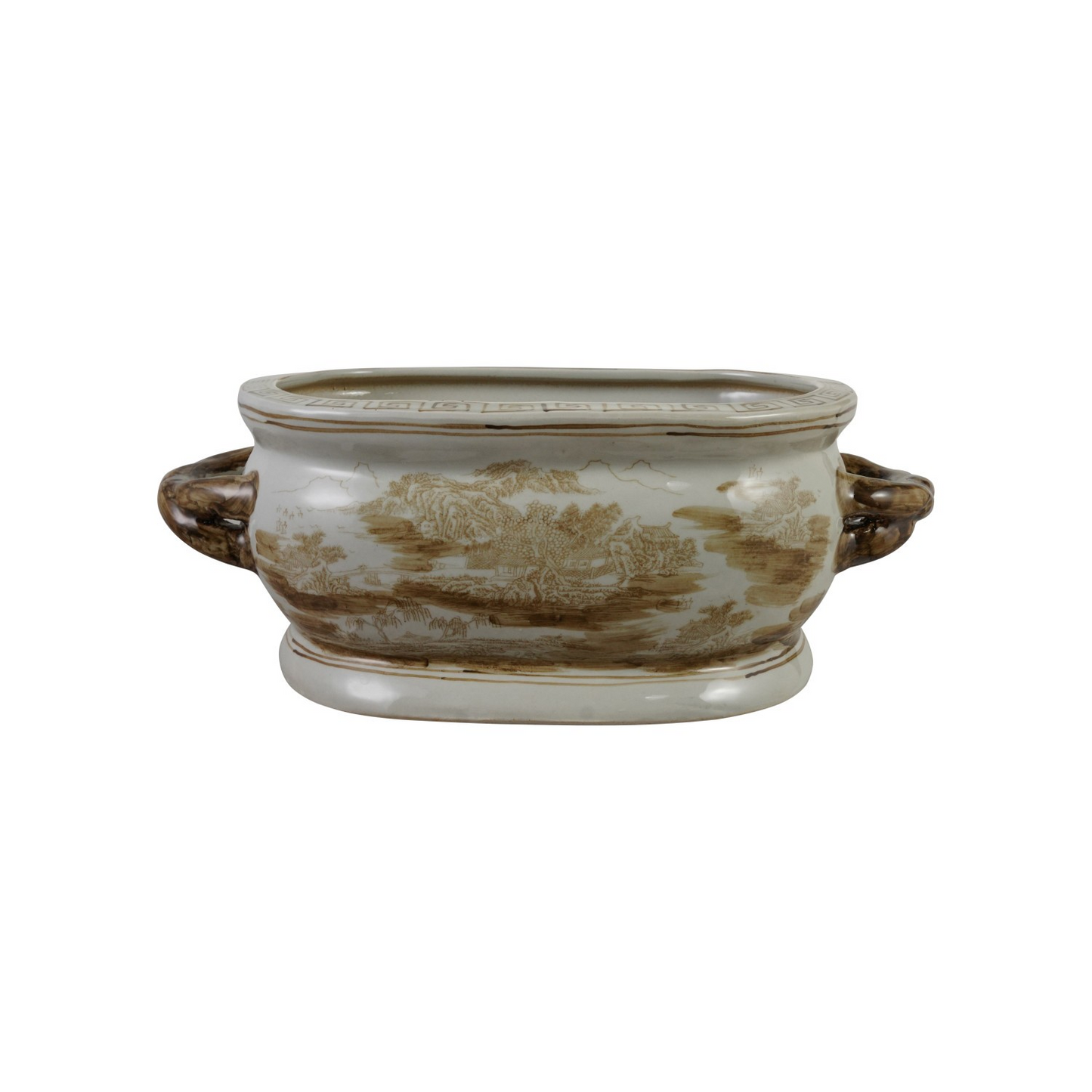 Hand-Painted Landscape Planter