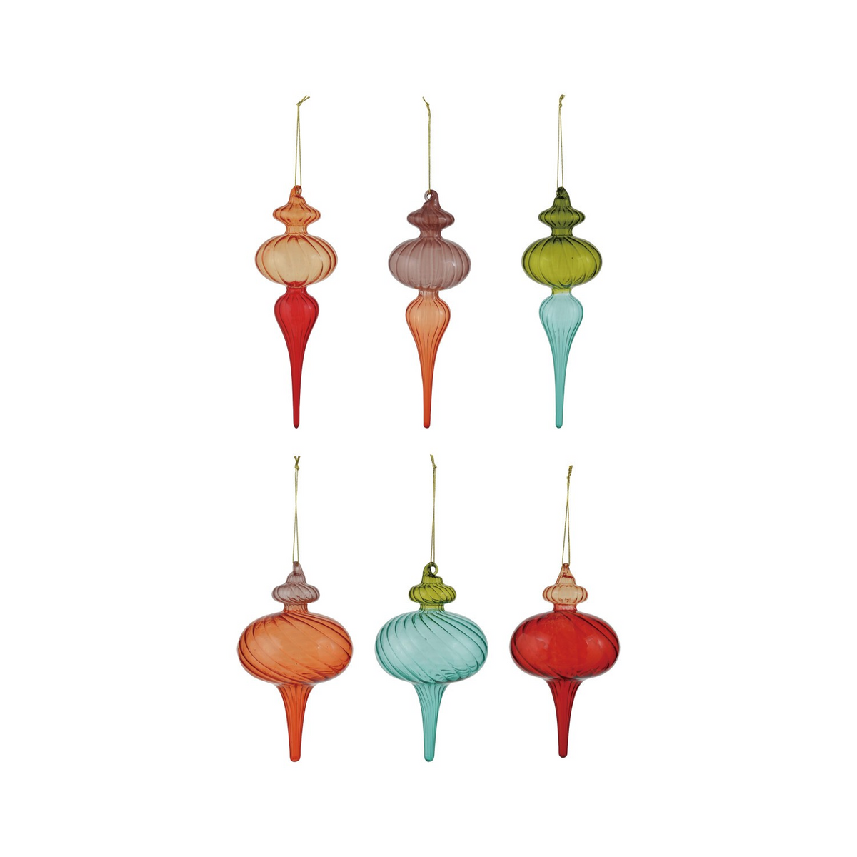 Two-Tone Glass Final Ornament