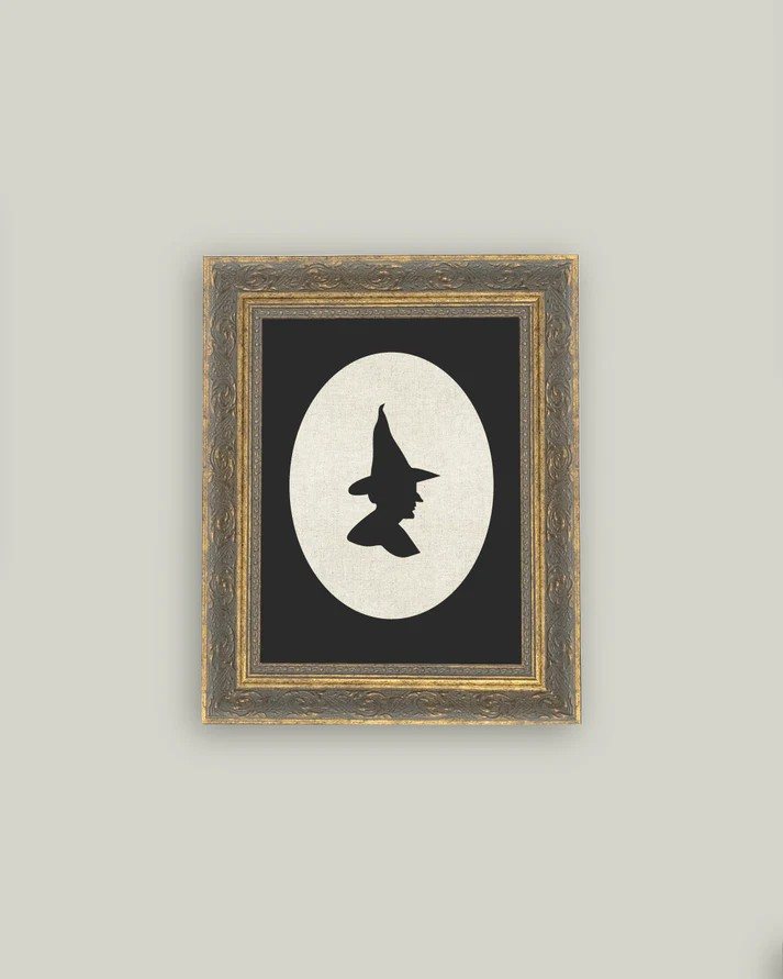 Framed Witch Silhouette