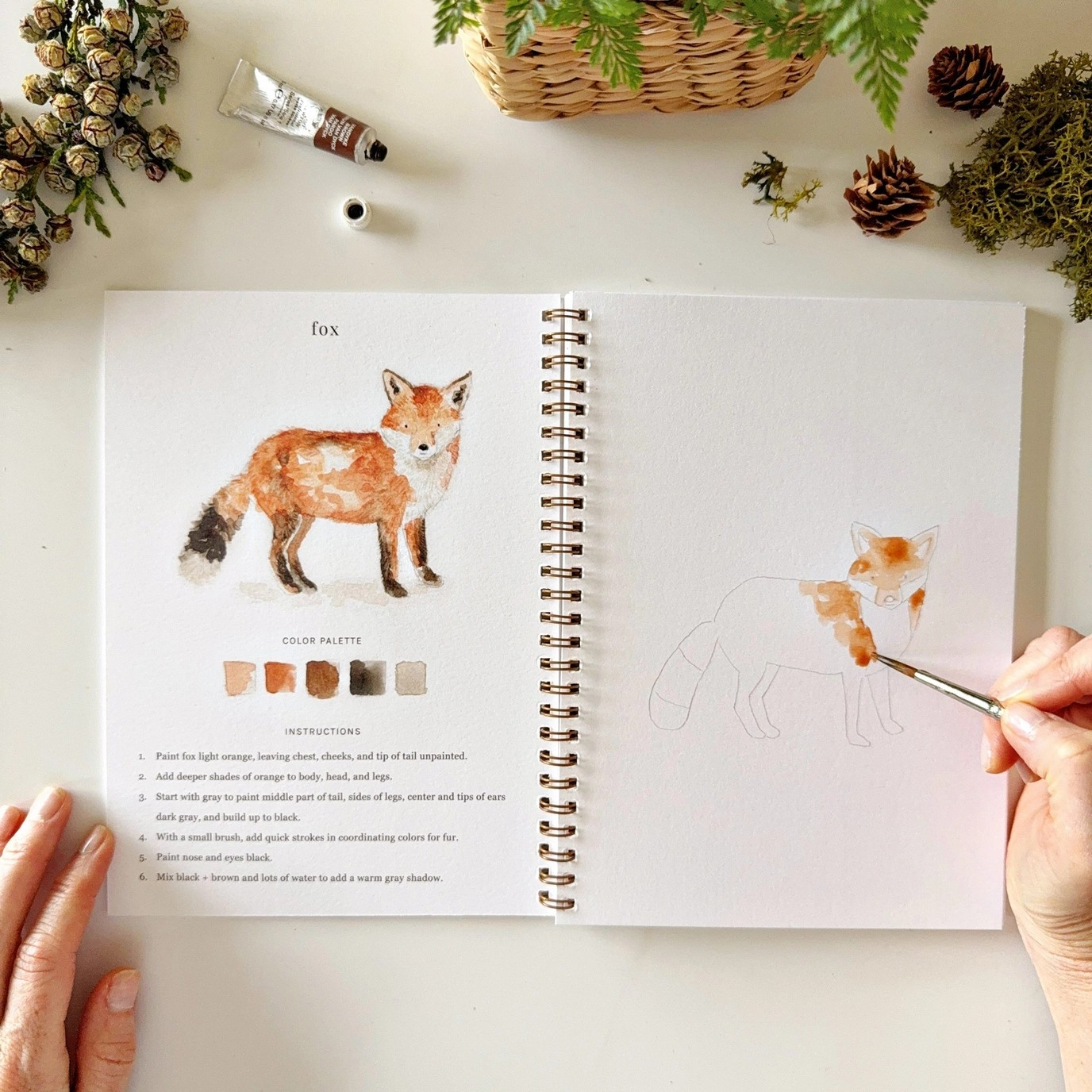Woodlands Watercolor Workbook