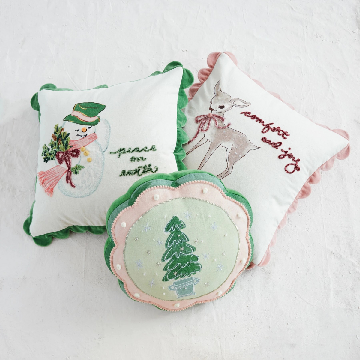 Scalloped Pillow
