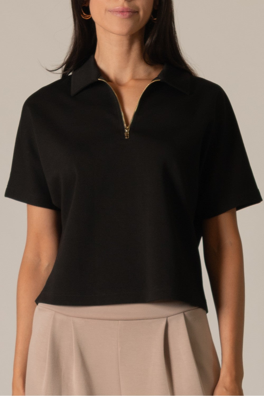 Butter Modal Quarter Zip Top