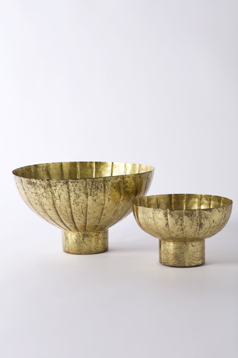 Golden Shine Footed Bowl