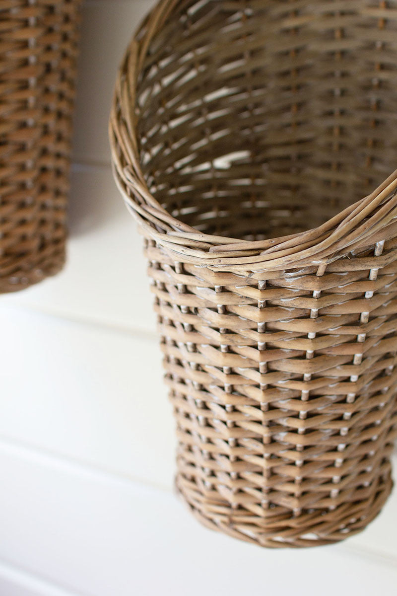 Hanging Wicker Baskets