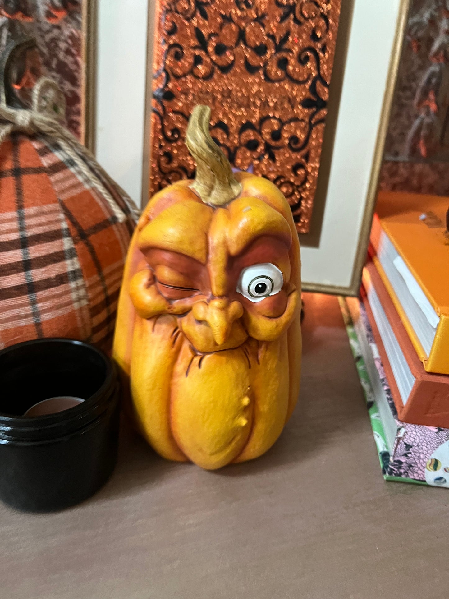 Scary Face Resin Pumpkins