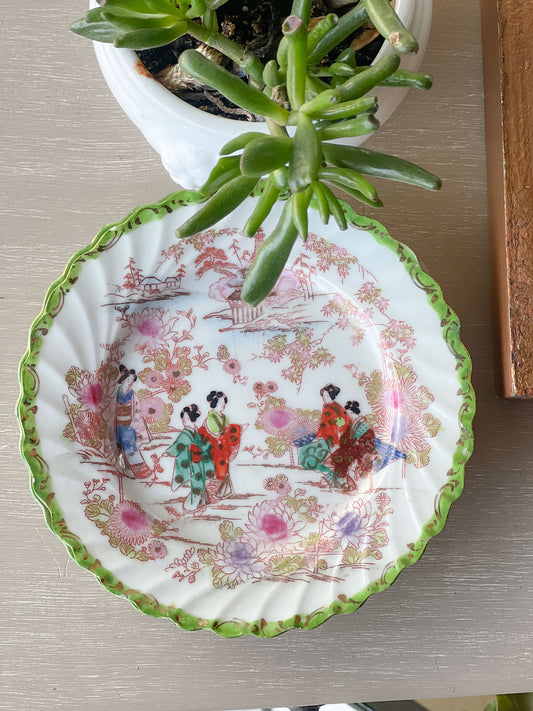 Vintage Geisha Girls Saucer #4