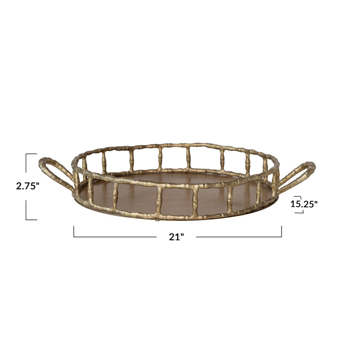 Bamboo Metal Tray