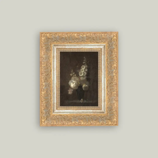 Hollyhock Bouquet Framed Print