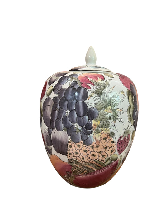 Vintage Fruit Ginger Jar