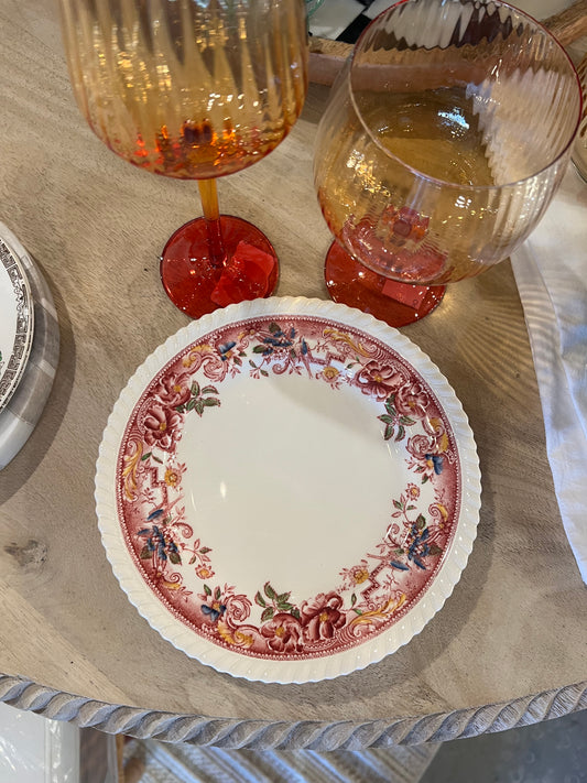 8" Pink Devonshire Plate