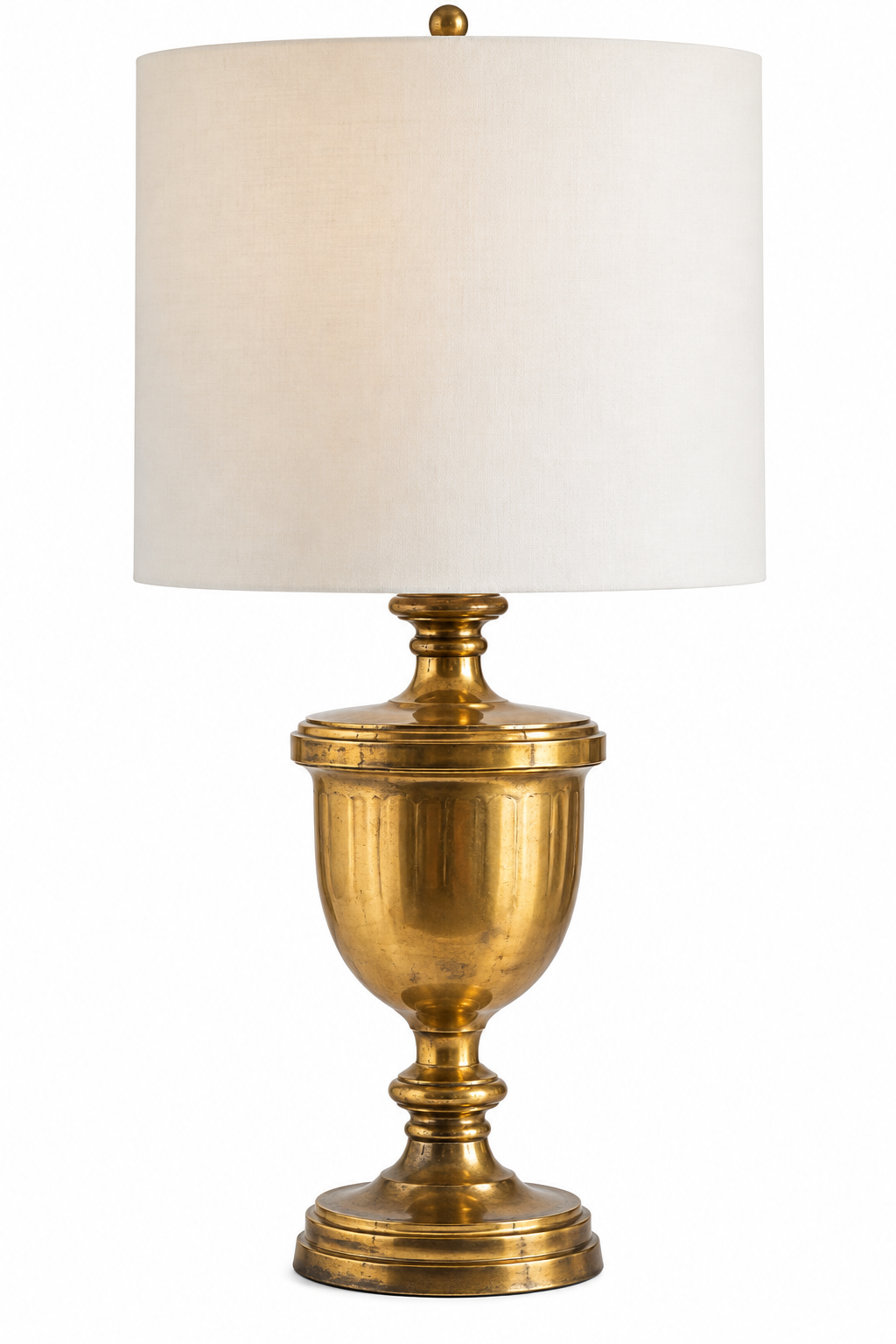 Large Vintage Brass Lamp