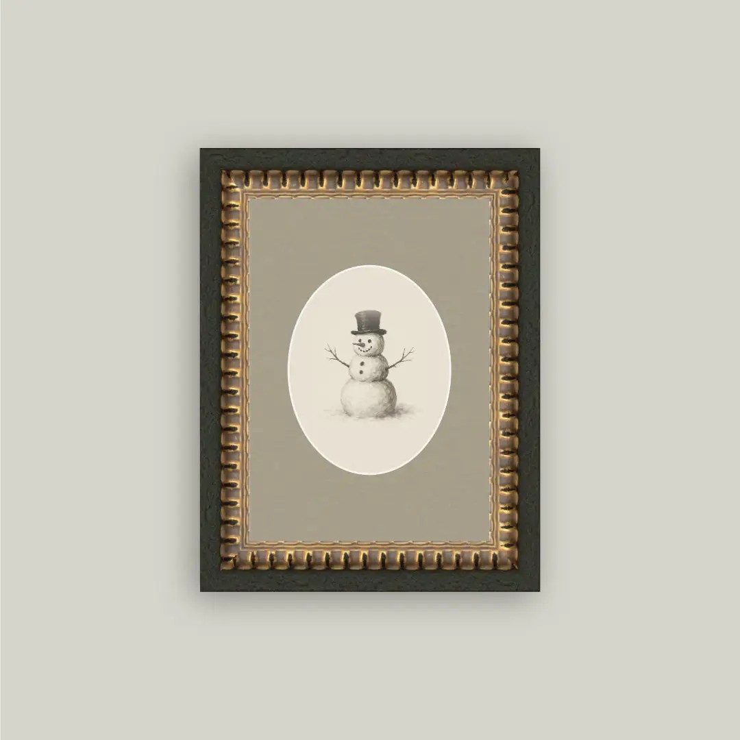 Snowman Framed Print