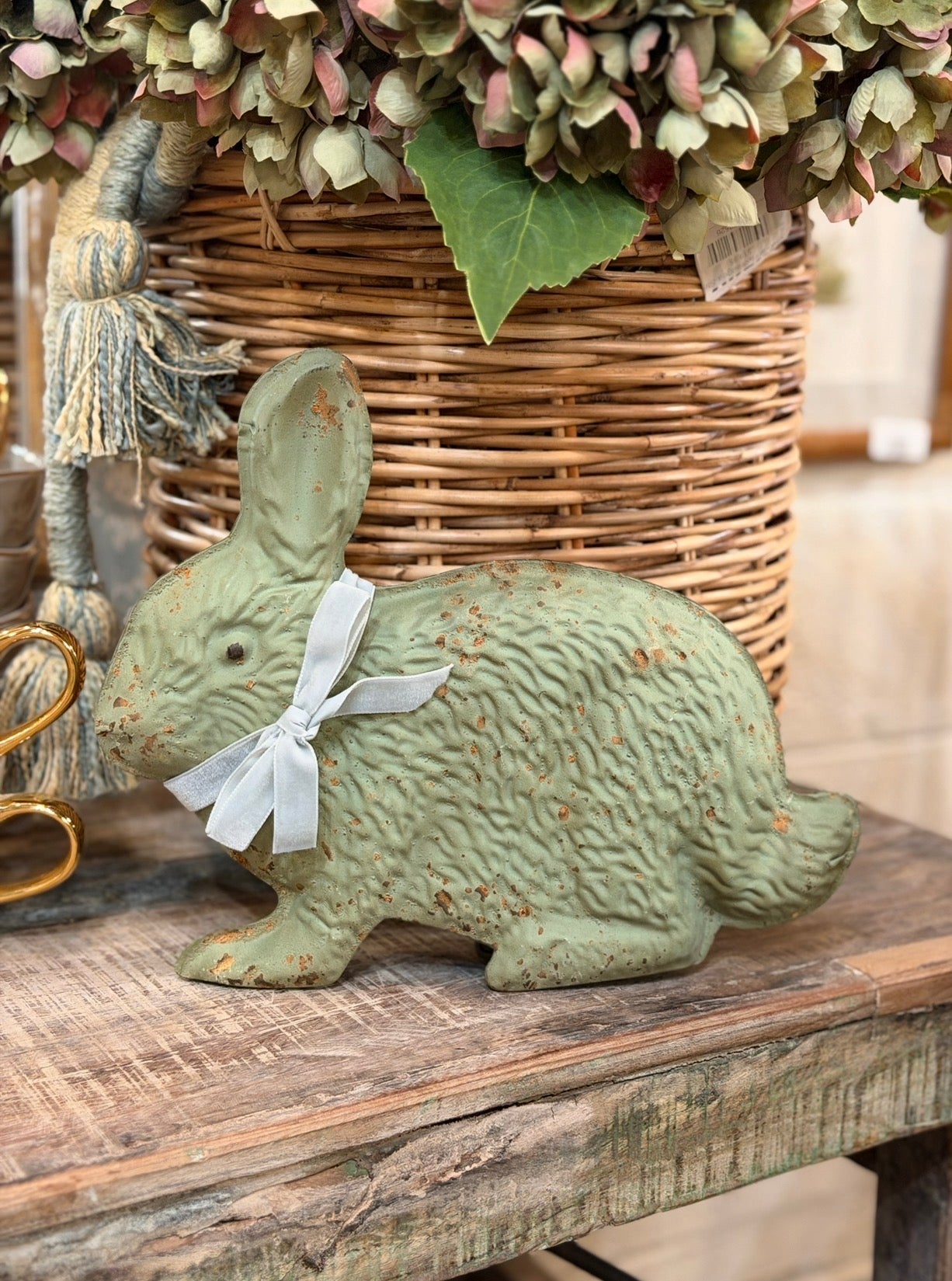 Antique Finish Metal Rabbit