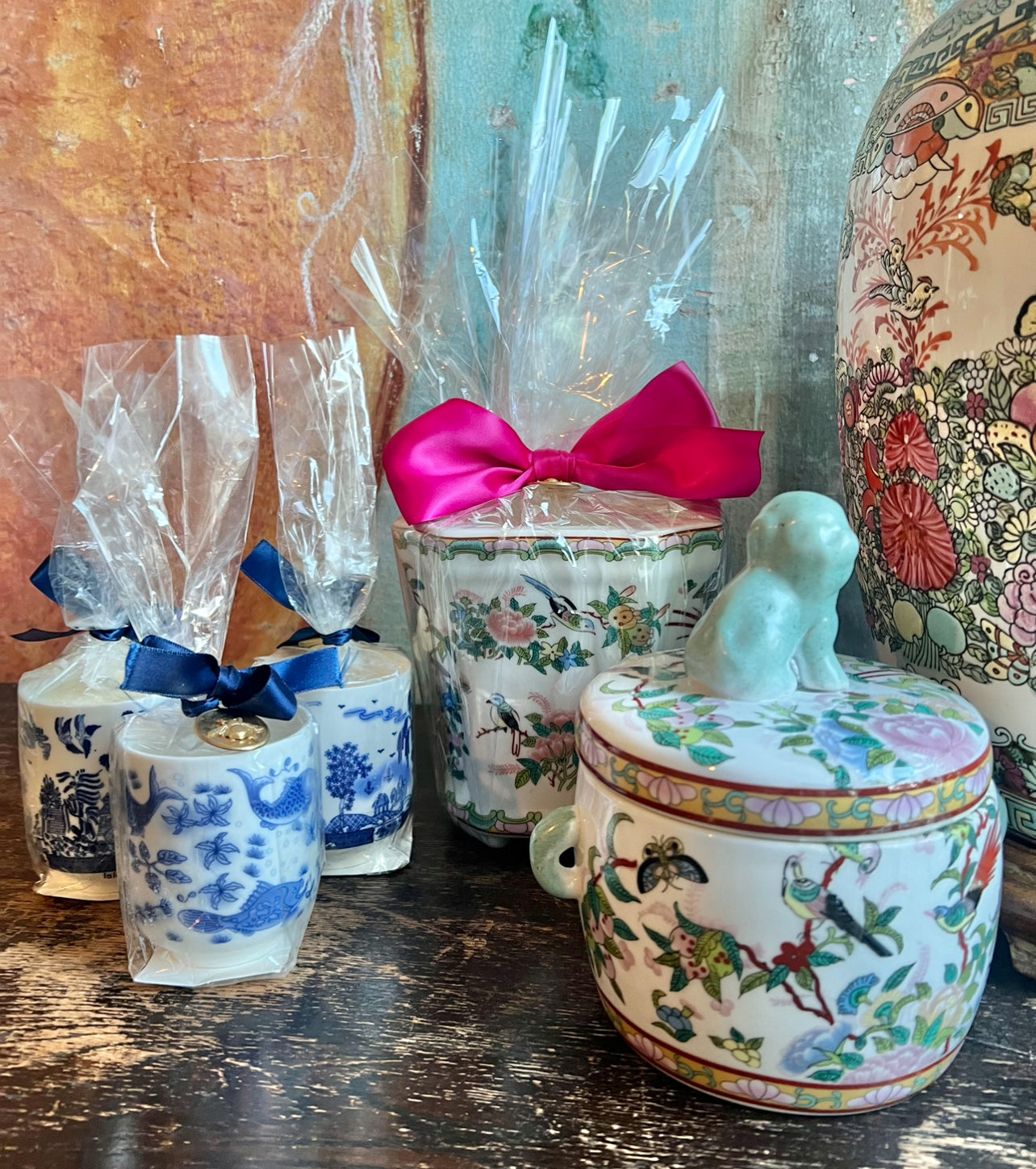 Teacup Chinoiserie Candle